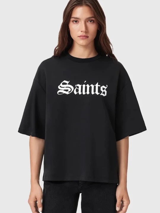 Zdjęcie produktu AllSaints t-shirt bawełniany SAINT czarny