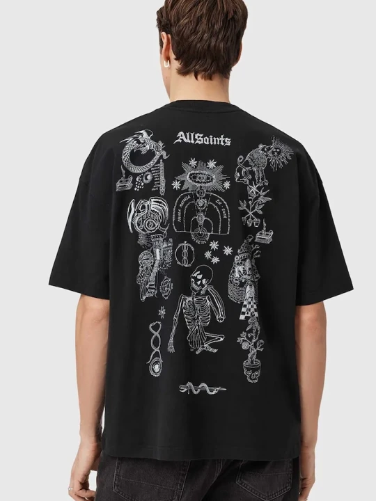 Zdjęcie produktu AllSaints t-shirt bawełniany TERRA czarny