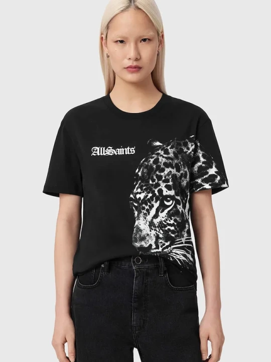 Zdjęcie produktu AllSaints t-shirt bawełniany ZAYA czarny