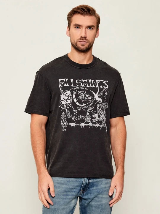 Zdjęcie produktu AllSaints T-shirt CHINGFORD | Relaxed fit grafitowy