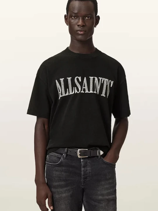 Zdjęcie produktu AllSaints T-shirt damski bawełniany DASH czarny