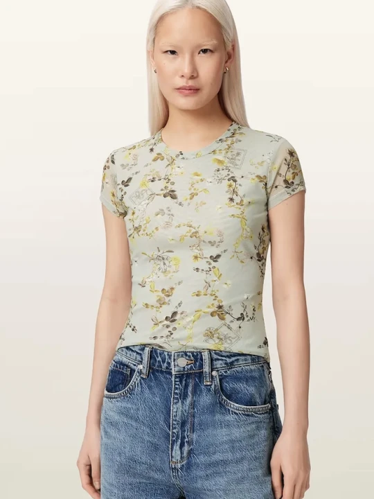Zdjęcie produktu AllSaints T-shirt damski ELLIE beżowy