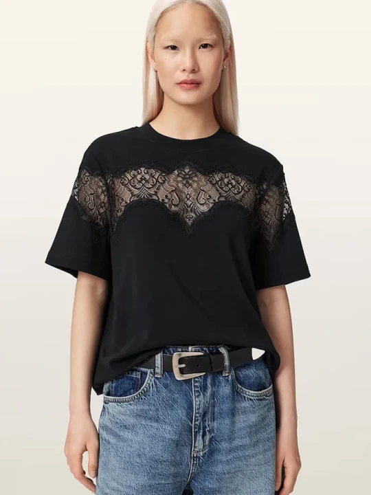 Zdjęcie produktu AllSaints T-shirt damski LISA czarny