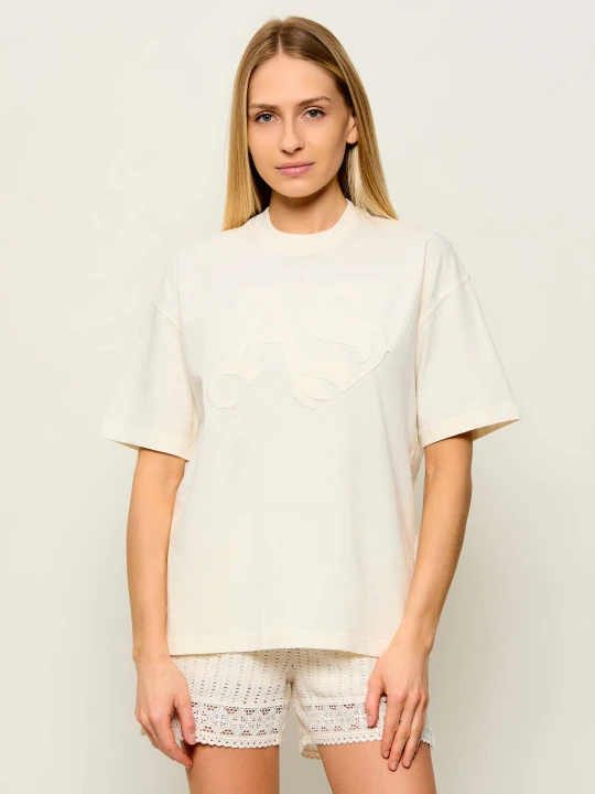 Zdjęcie produktu AllSaints T-shirt INSIGNIA ETTA | Oversize fit ecru