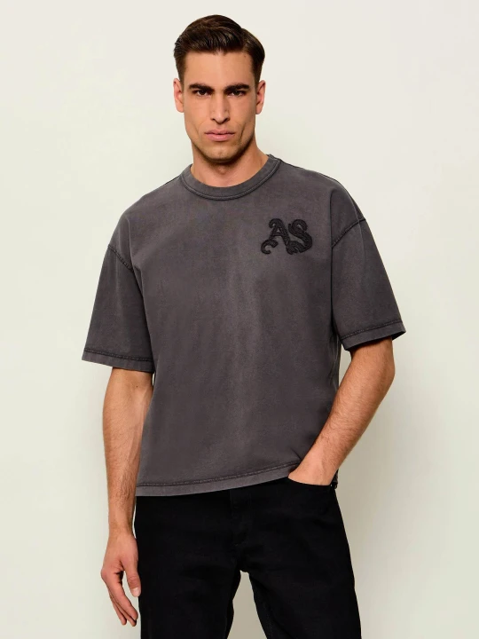 Zdjęcie produktu AllSaints T-shirt INSIGNIA | Loose fit grafitowy