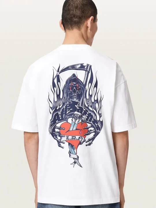 Zdjęcie produktu AllSaints T-shirt męski bawełniany SCIMITAR biały