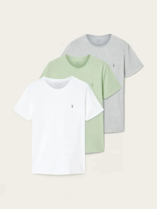 Zdjęcie produktu AllSaints T-shirt męski bawełniany TONIC 3-pack szary