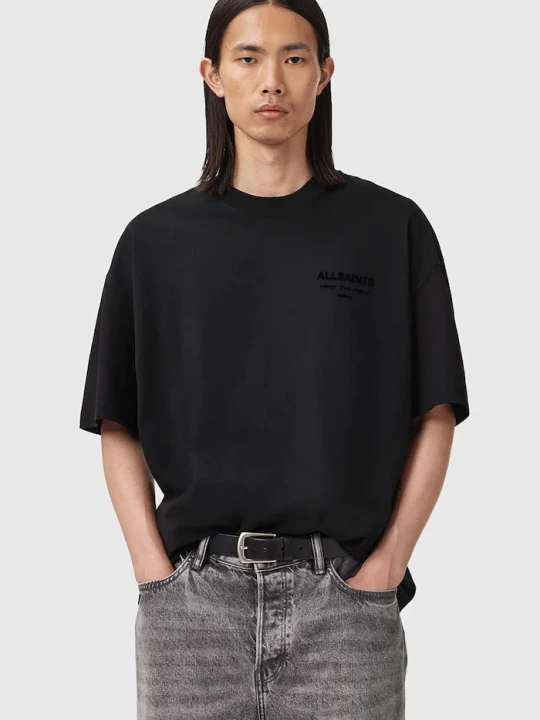Zdjęcie produktu AllSaints t-shirt męski bawełniany XANDER czarny