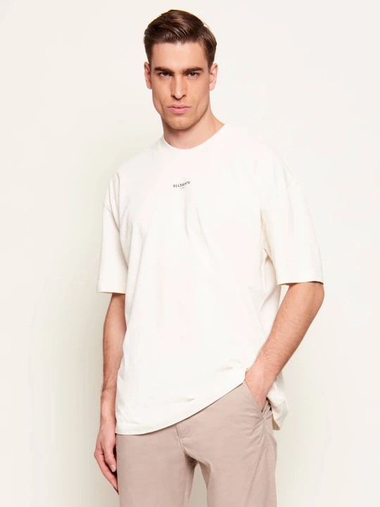 Zdjęcie produktu AllSaints T-shirt MIKRO | Oversize fit kremowy
