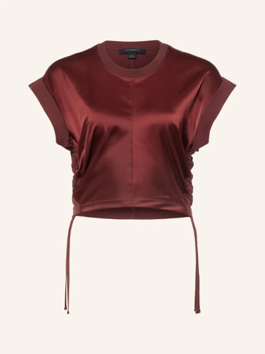 Zdjęcie produktu Allsaints T-Shirt Mira Z Mieszanki Materiałów rot CIEMNOCZERWONY