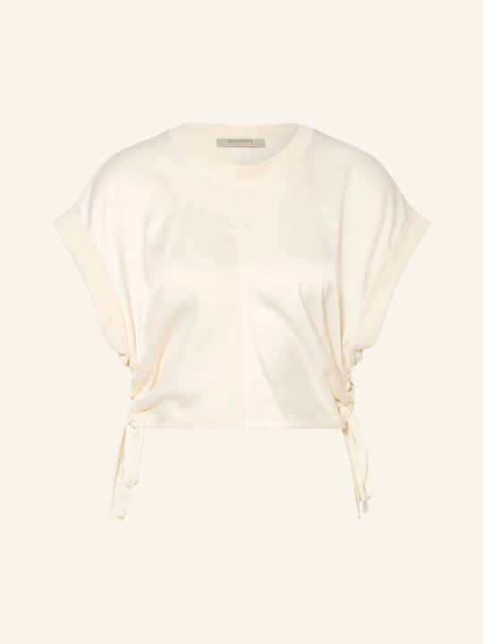 Zdjęcie produktu Allsaints T-Shirt Mira Z Mieszanki Materiałów weiss KREMOWY