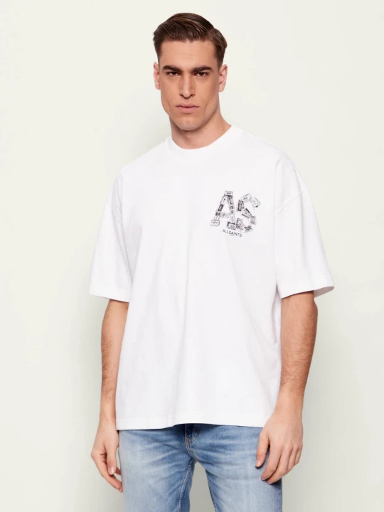 Zdjęcie produktu AllSaints T-shirt MIXTAPE | Oversize fit biały