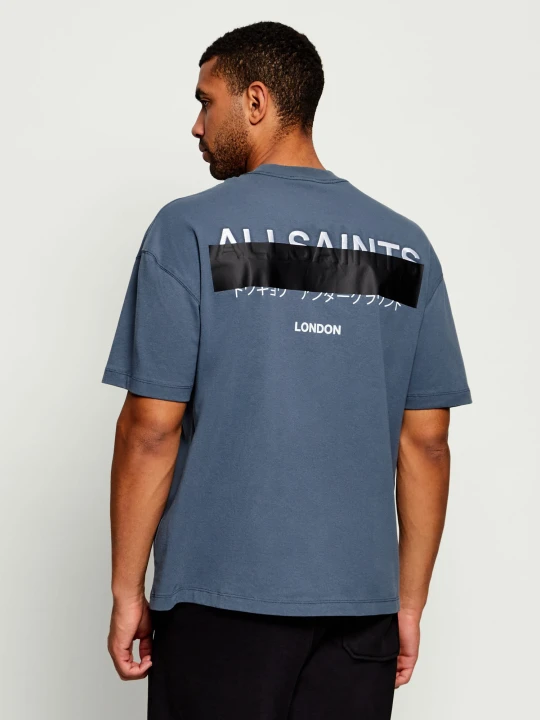 Zdjęcie produktu AllSaints T-shirt Redact | Oversize fit granatowy