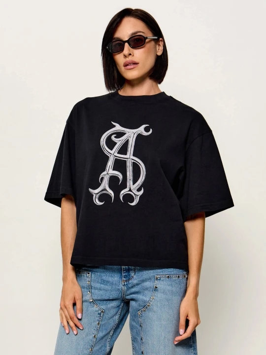 Zdjęcie produktu AllSaints T-shirt Reflex Amelie | Oversize fit czarny