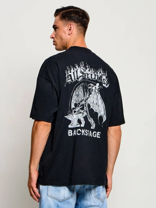 Zdjęcie produktu AllSaints T-shirt Repeat | Oversize fit czarny