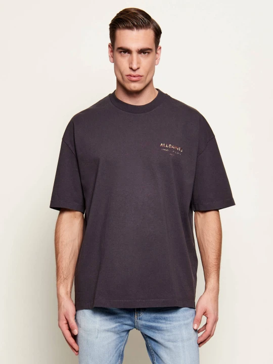 Zdjęcie produktu AllSaints T-shirt UNDERGROUND | Oversize fit grafitowy