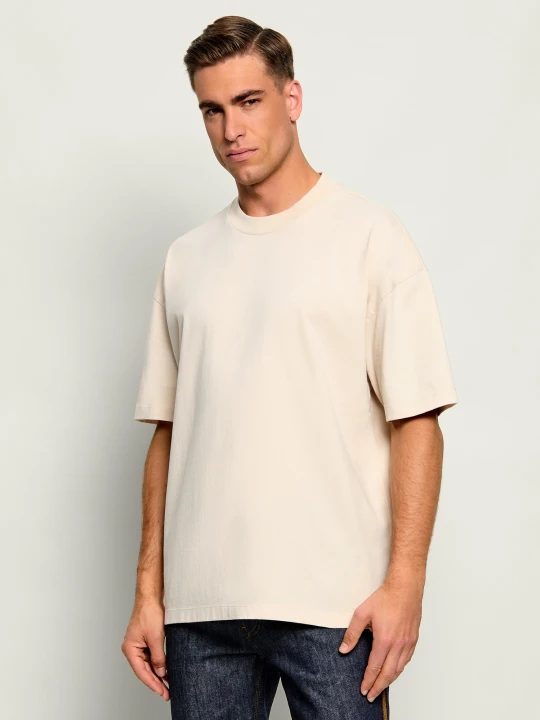 Zdjęcie produktu AllSaints T-shirt Xander | Oversize fit beżowy