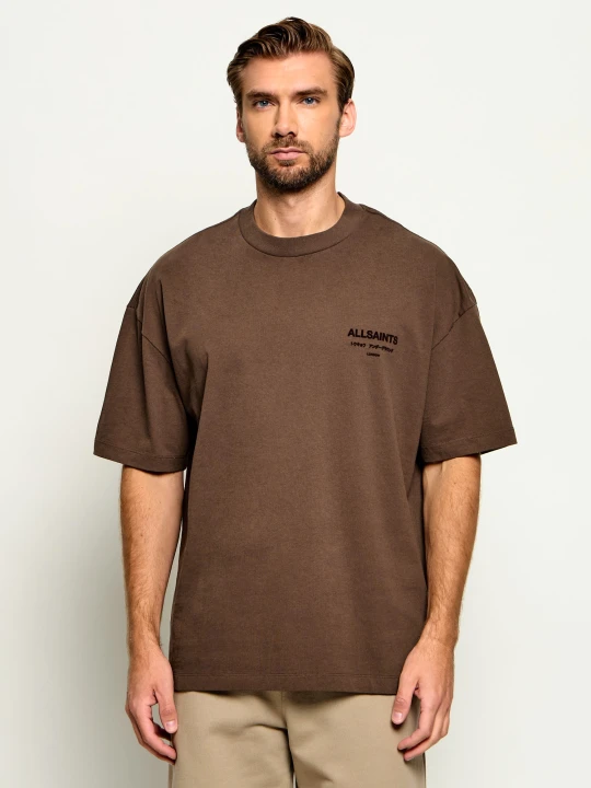 Zdjęcie produktu AllSaints T-shirt Xander | Oversize fit brązowy