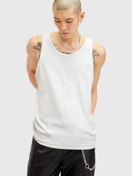 Zdjęcie produktu AllSaints top bawełniany EDWARDS VEST biały