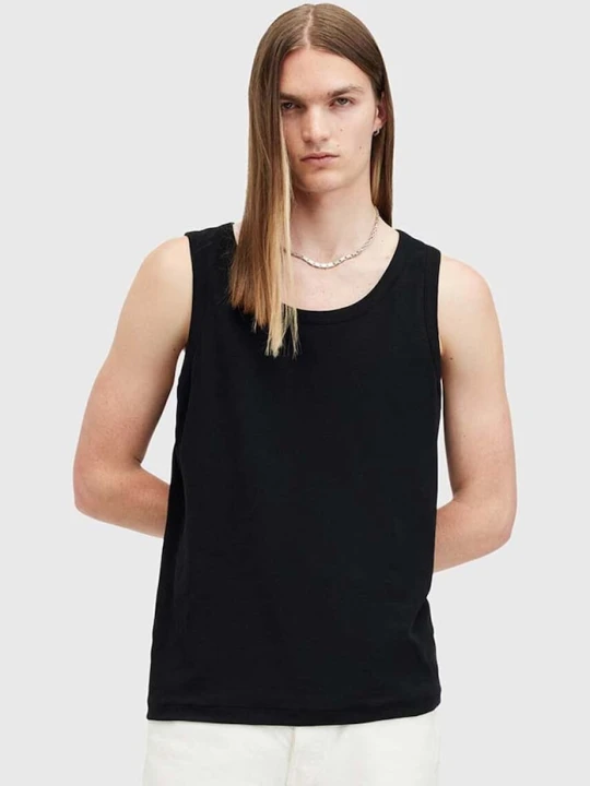 Zdjęcie produktu AllSaints top bawełniany EDWARDS VEST czarny
