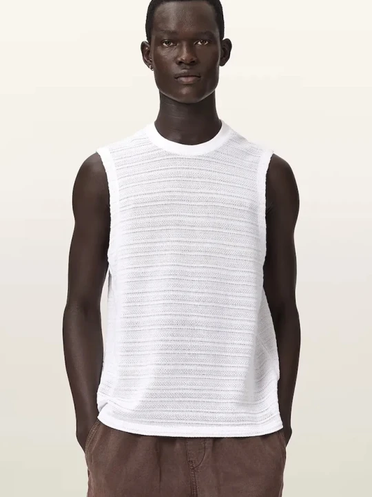 Zdjęcie produktu AllSaints top męski bawełniany COVE biały