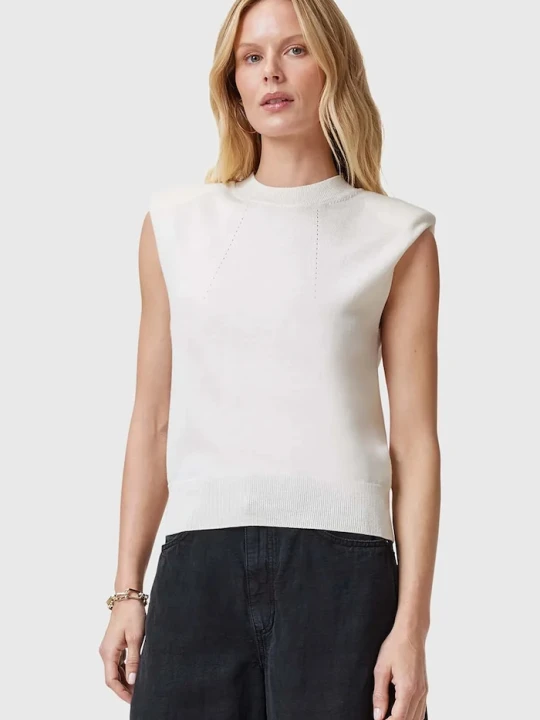 Zdjęcie produktu AllSaints top wełniany KAYLA biały