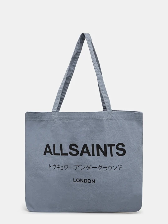Zdjęcie produktu AllSaints torba materiałowa męska bawełniana niebieski