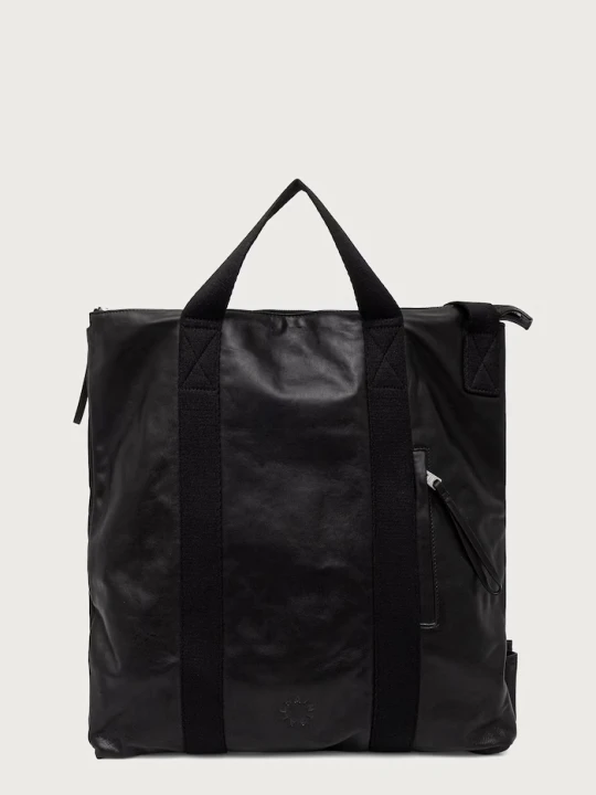 Zdjęcie produktu AllSaints torba męska skórzana KIT LEATHER BACKPACK czarny