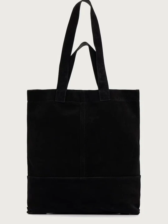 Zdjęcie produktu AllSaints torba męska zamszowa CASSIUS N / S TOTE czarny