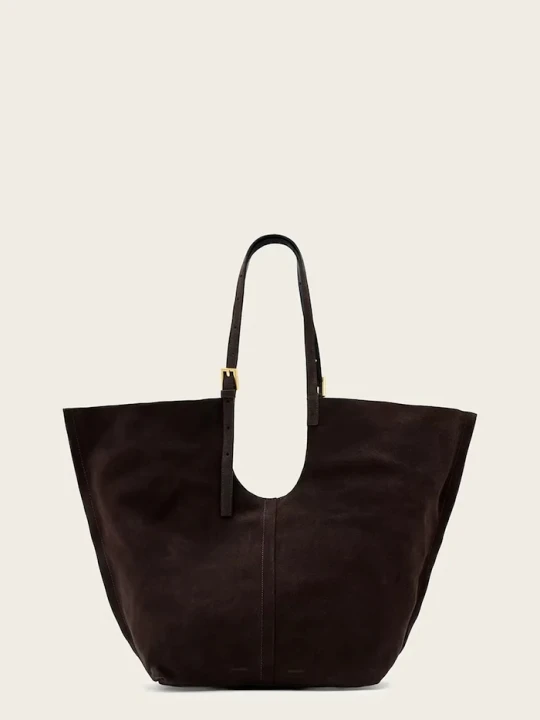 Zdjęcie produktu AllSaints torba zamszowa ARA brązowy