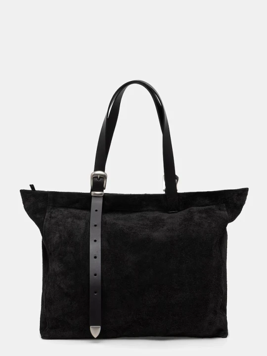 Zdjęcie produktu AllSaints torba zamszowa HAVEN czarny
