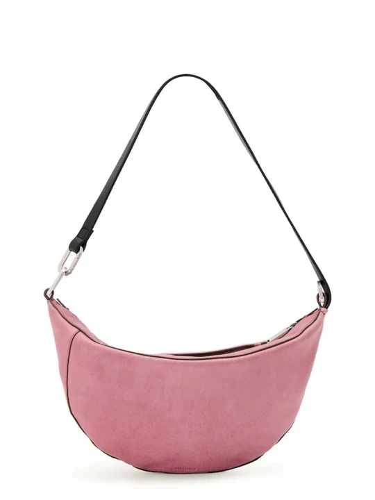Zdjęcie produktu AllSaints torebka crossbody damska skórzana różowy