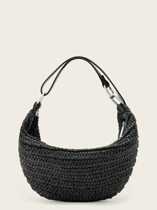 Zdjęcie produktu AllSaints torebka damska pleciona LUNA czarny