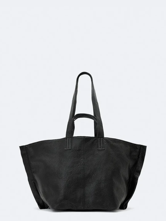 Zdjęcie produktu AllSaints torebka shopper damska skórzana LUTECE czarny
