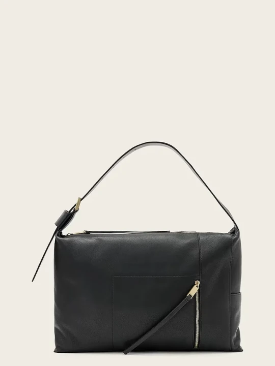 Zdjęcie produktu AllSaints torebka skórzana ALBA czarny
