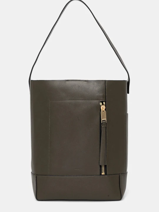 Zdjęcie produktu AllSaints torebka skórzana ALBA HOBO zielony