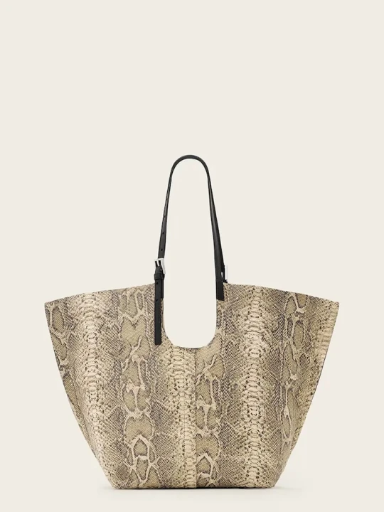 Zdjęcie produktu AllSaints torebka skórzana beżowy
