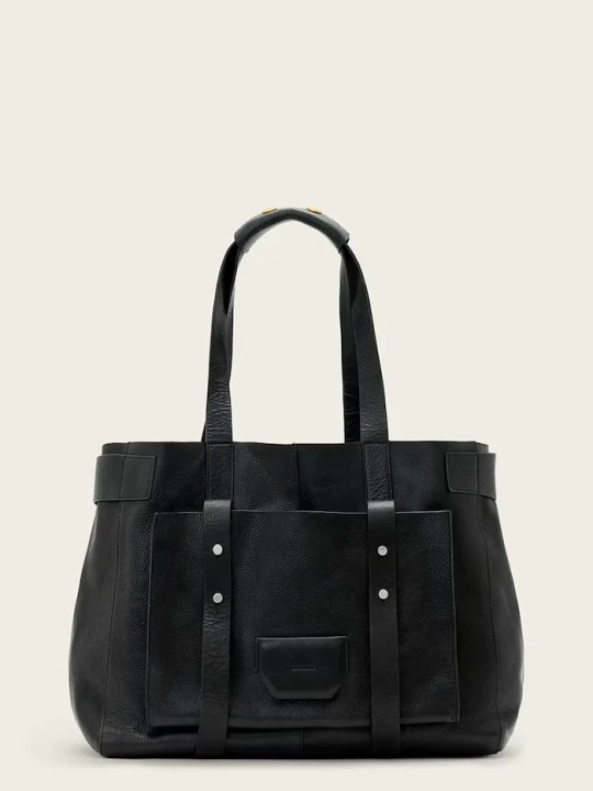 Zdjęcie produktu AllSaints torebka tote damska skórzana URSA czarny