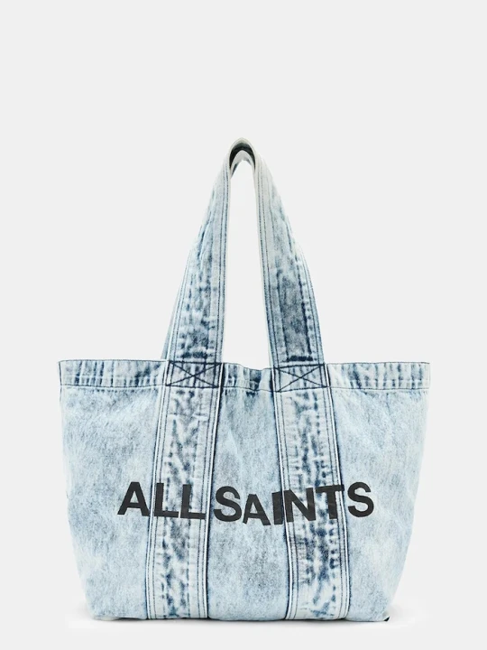 Zdjęcie produktu AllSaints torebka tote damska bawełniana IZZY niebieski