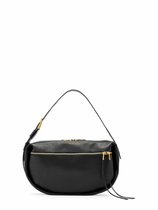 Zdjęcie produktu AllSaints torebka shopper damska skórzana czarny