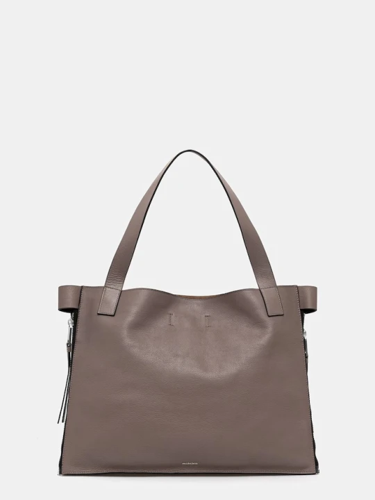 Zdjęcie produktu AllSaints torebka shopper damska skórzana MARLO brązowy