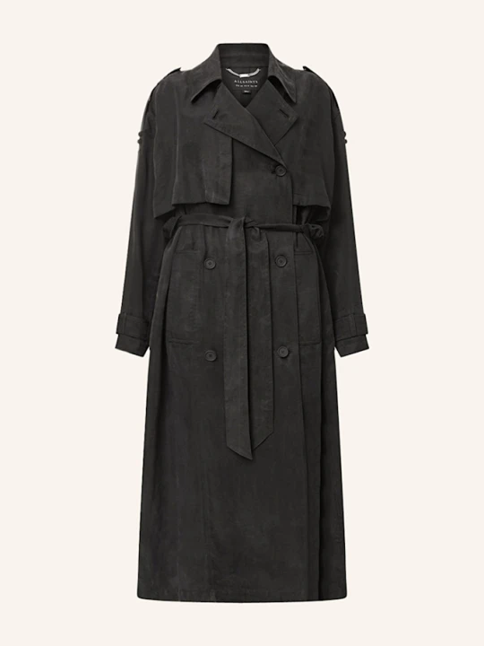 Zdjęcie produktu Allsaints Trencz Linnie schwarz CZARNY