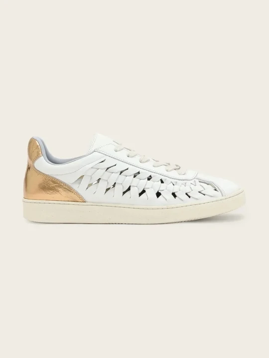 Zdjęcie produktu AllSaints Velma Woven Sneaker sneakersy damskie skórzane biały