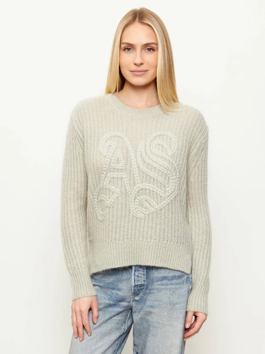 Zdjęcie produktu AllSaints Wełniany sweter CHAIN | Loose fit zielony