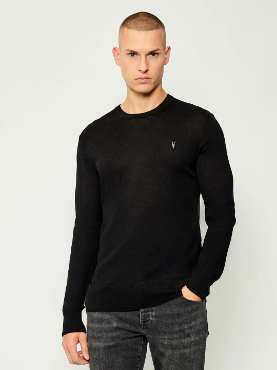 Zdjęcie produktu AllSaints Wełniany sweter MODE | Slim Fit czarny