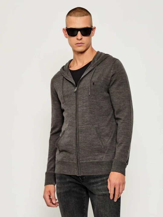Zdjęcie produktu AllSaints Wełniany sweter MODE | Slim Fit szary