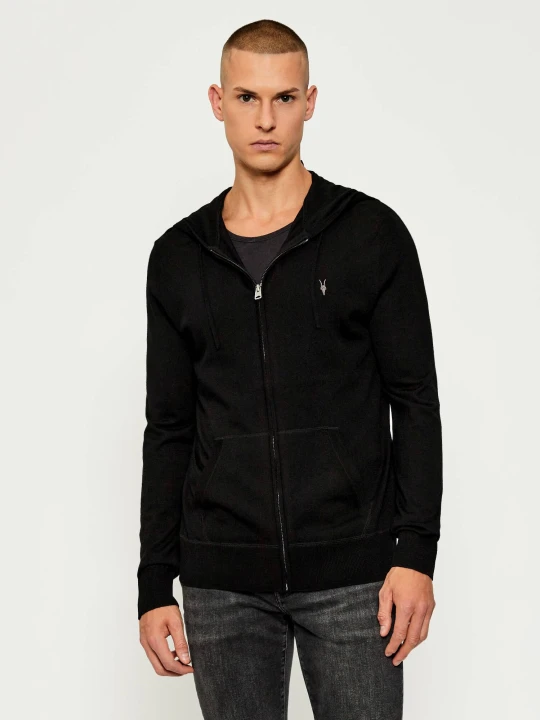 Zdjęcie produktu AllSaints Wełniany sweter MODE | Slim Fit czarny