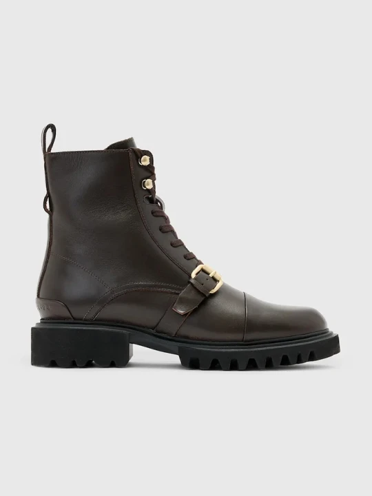 Zdjęcie produktu AllSaints workery skórzane Tori Boot brązowy