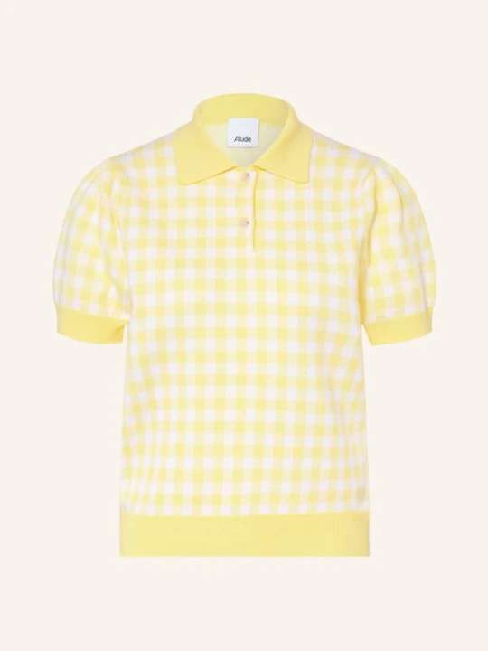 Zdjęcie produktu Allude Dzianinowa Koszulka Polo Z Kaszmiru gelb