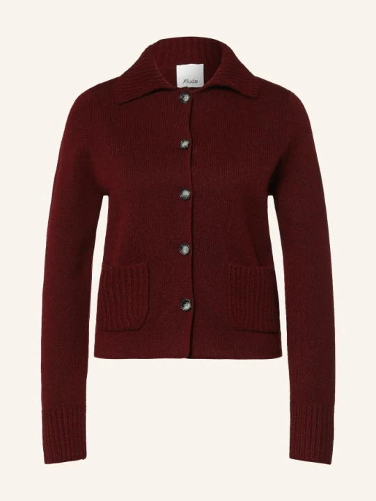Zdjęcie produktu Allude Kardigan Z Kaszmiru rot CIEMNOCZERWONY